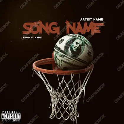 Portada de álbum prediseñada «Moneyball» — un motivo con carácter propio, en una gama roja