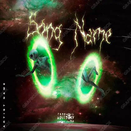 Portada de álbum prediseñada «Portal» — un motivo con carácter propio, en matices verdes
