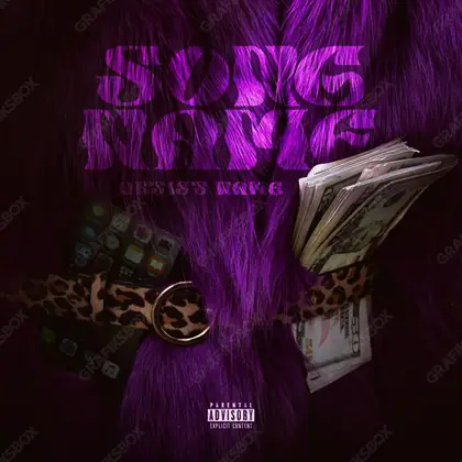 Premade album cover “The Pimp” — a subject with a character of its own in a pink palette