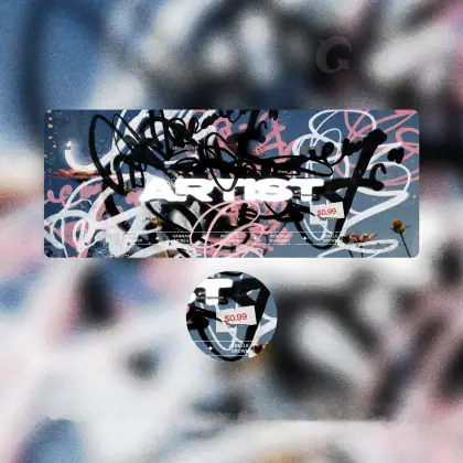 Оформление группы «Graffiti Pulse» — баннер и аватар для ВК и YouTube