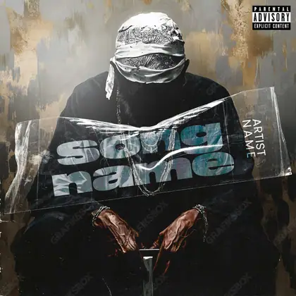 Готовая обложка для трека «Seniority» — в чёрно-белом