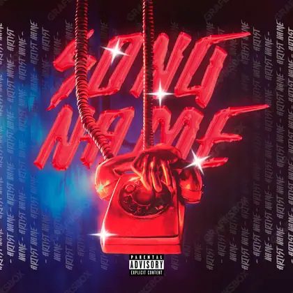 Portada de álbum prediseñada «Vintage Call» — un encuadre que no encaja en una sola categoría, en tonos rojos intensos