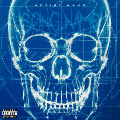Portada de álbum prediseñada «Scan» — un motivo con carácter propio, en una gama azul