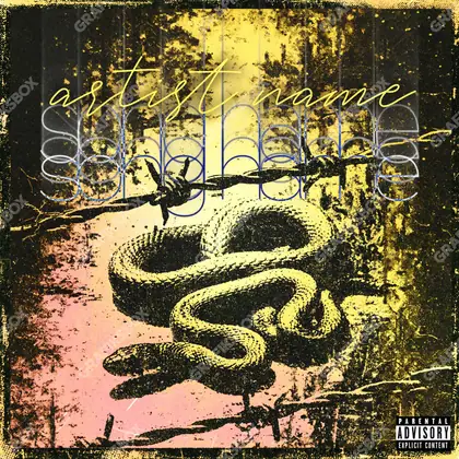 Portada de álbum prediseñada «Savagery» — una idea visual original sin equivalente cercano en el catálogo, en tonos dorados cálidos