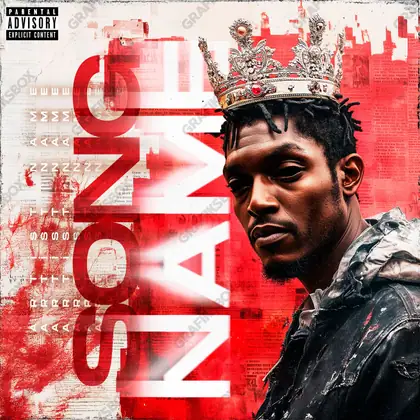 Portada de álbum prediseñada «Urbanking» — un motivo con carácter propio, en una gama roja