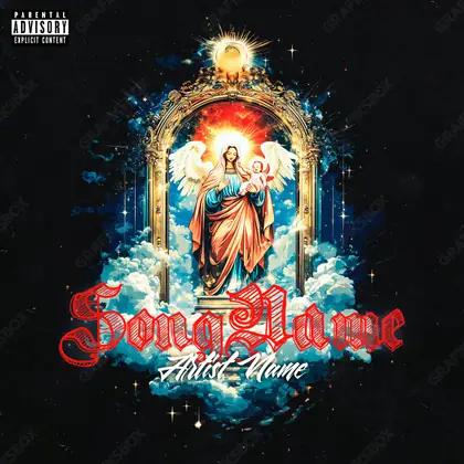 Обложка для песни «Heavenly Entry» — в красных тонах
