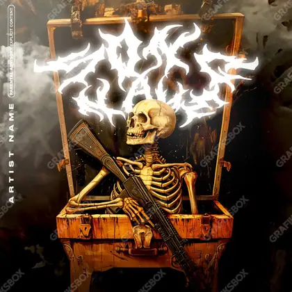 Portada de álbum prediseñada «Utopia» — una idea visual original sin equivalente cercano en el catálogo, en una gama naranja