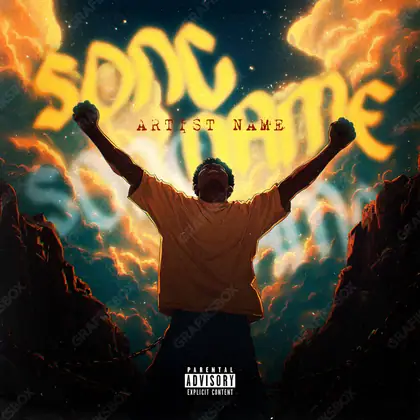 Обложка для песни «Triumphant» — в оранжевых тонах