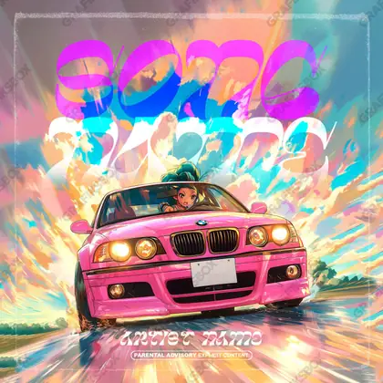 Готовая обложка для трека «Pink Bmw» — в розовых тонах