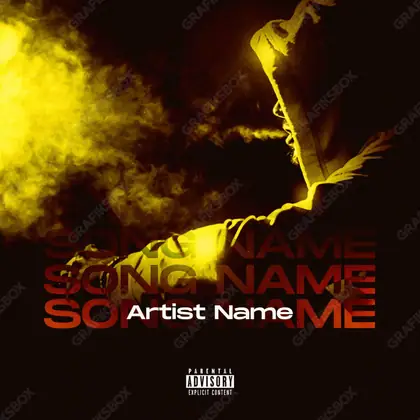 Portada de álbum prediseñada «Smoka» — un encuadre que no encaja en una sola categoría, en tonos dorados cálidos
