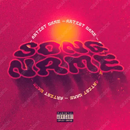 Portada de álbum prediseñada «Sol» — una idea visual original sin equivalente cercano en el catálogo, en tonos rojos intensos