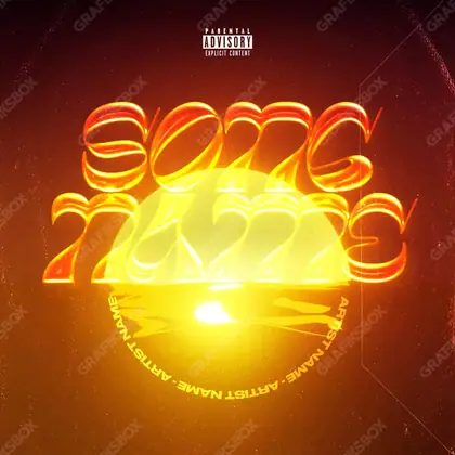 Portada de álbum prediseñada «Soleado» — un encuadre que no encaja en una sola categoría, en matices anaranjados