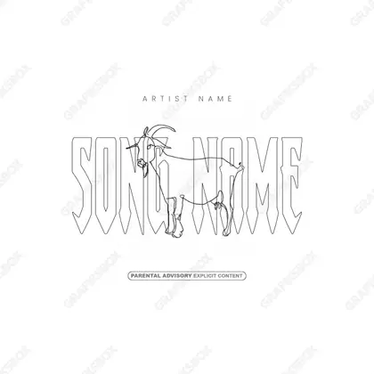 Portada de álbum prediseñada «Genes» — una idea visual original sin equivalente cercano en el catálogo, en una gama en blanco y negro