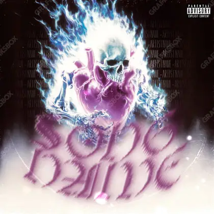 Обложка для песни с огнём «Deadly Flame» — в розовых тонах