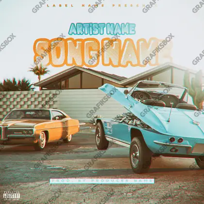 Обложка для песни «Convertible» — в оранжевых тонах