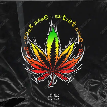 Обложка для трека про любовь «Weed Passion» — в чёрно-белом