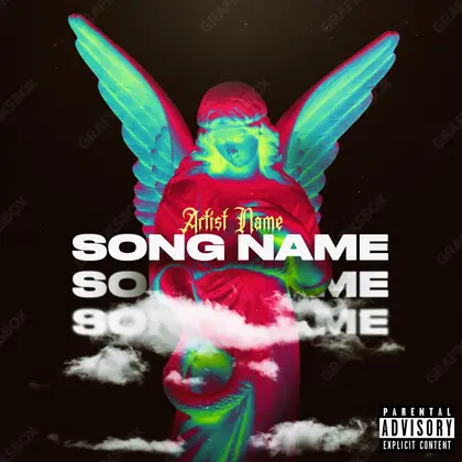Premade album cover “Your Angel” — a grim scene holding its tension in a red palette