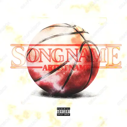 Portada de álbum prediseñada «Vintage Ball» — una idea visual original sin equivalente cercano en el catálogo, en tonos rojos intensos