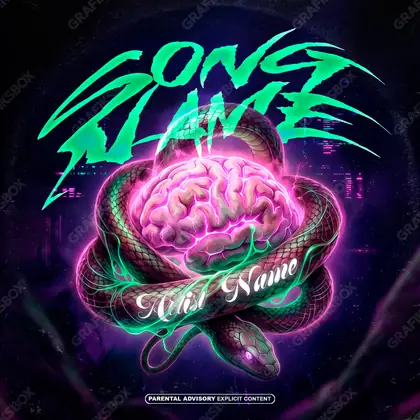 Готовая обложка для трека «Mind Strangler» — в синих тонах