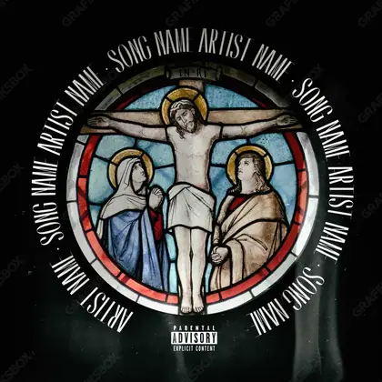Обложка для трека «Jesus» — в чёрно-белом