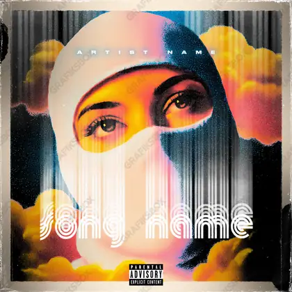 Premade album cover “Gang Dream” — a surreal frame with its own logic of space in an orange palette