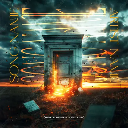 Обложка для трека «War Entrance» — в оранжевых тонах