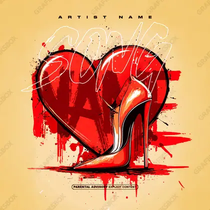 Portada de álbum prediseñada «Shirty» — una idea visual original sin equivalente cercano en el catálogo, en matices anaranjados