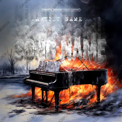 Обложка для песни «Winter Season» — в оранжевых тонах
