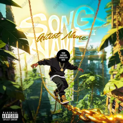 Обложка для песни «New Jungle» — в золотых тонах