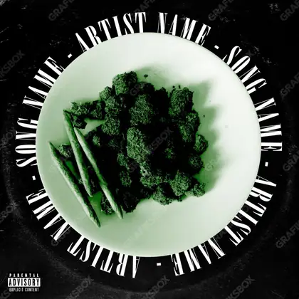 Обложка для песни «Green Plate» — в зелёных тонах