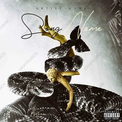 Portada de álbum prediseñada «Savage» — una idea visual original sin equivalente cercano en el catálogo, en una paleta monocroma