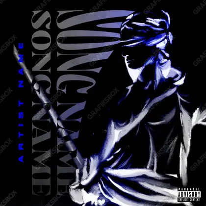 Обложка для песни «Blindly» — в синих тонах