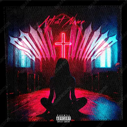 Premade album cover “Catechize” — a subject with a character of its own in a red palette
