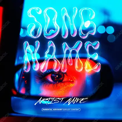 Portada de álbum prediseñada «Viewfinder» — un motivo con carácter propio, en tonos azules fríos