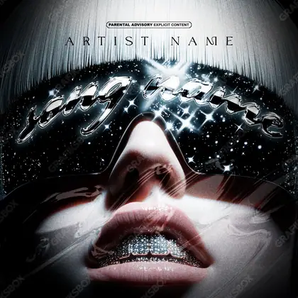 Portada de álbum prediseñada «Gaga» — un encuadre que no encaja en una sola categoría, en una gama en blanco y negro