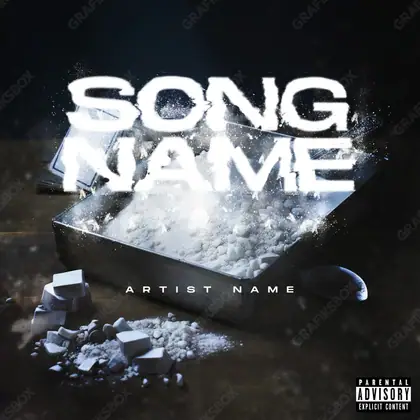 Обложка для трека «White Drug» — в чёрно-белом