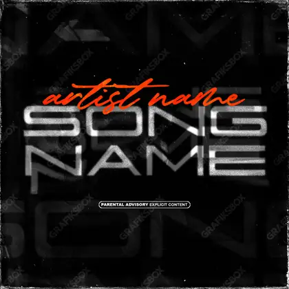 Premade album cover “Buca” — a frame that refuses to sit in one category in a black and white palette
