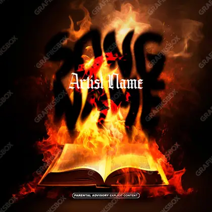 Обложка для трека «Literature» — в оранжевых тонах