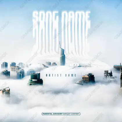 Обложка для песни с природой «Fog» — в синих тонах