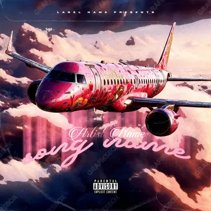 Обложка для песни «Pink Jet» — в розовых тонах