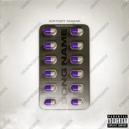 Обложка для песни «Purple Pills» — в фиолетовых тонах