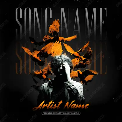 Premade album cover “Soul Release” — a grim scene holding its tension in an orange palette