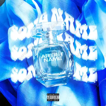 Portada de álbum prediseñada «Phial» — un motivo con carácter propio, en tonos azules fríos