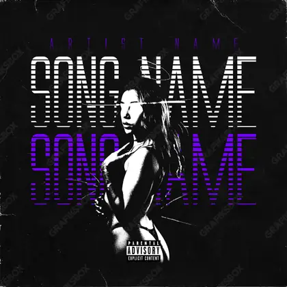 Portada de álbum prediseñada «Slimline» — una idea visual original sin equivalente cercano en el catálogo, en una gama en blanco y negro