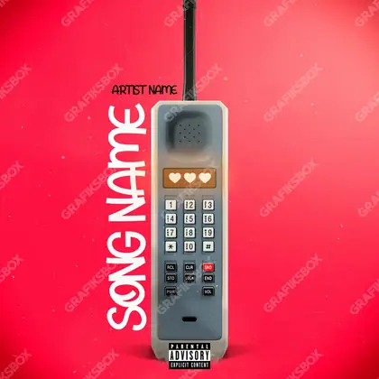 Portada de álbum prediseñada «Likes» — un motivo con carácter propio, en tonos rojos intensos