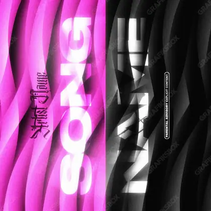 Portada de álbum prediseñada «Girlz» — una idea visual original sin equivalente cercano en el catálogo, en una gama rosa
