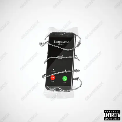 Обложка для песни «Prohibited call» — в чёрно-белом