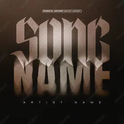 Portada de álbum prediseñada «Utama» — una idea visual original sin equivalente cercano en el catálogo, en una gama naranja