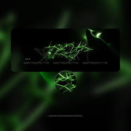 Оформление группы «Green Neon» — баннер и аватар для ВК и YouTube