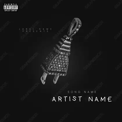 Portada de álbum prediseñada «Linkcage» — un encuadre que no encaja en una sola categoría, en una paleta monocroma